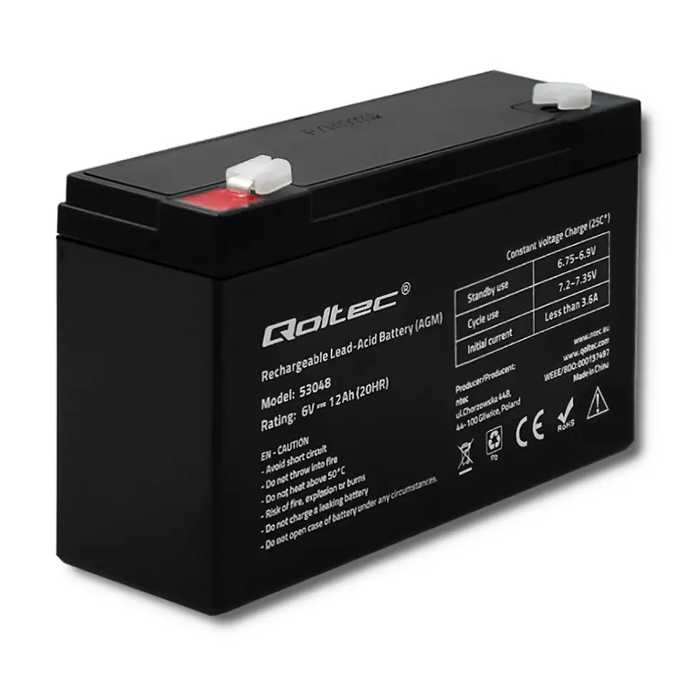 AGM battery 6V 12Ah at Wasserman.eu
