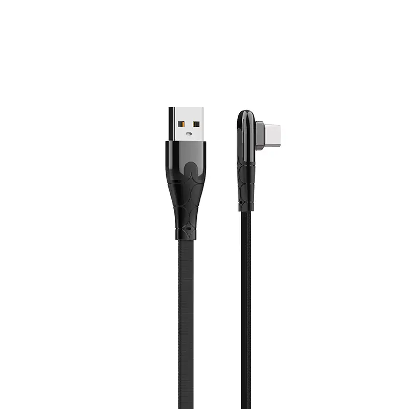 ⁨Kabel USB-A - USB-C LDNIO kątowy 90st 1m LS581C⁩ w sklepie Wasserman.eu