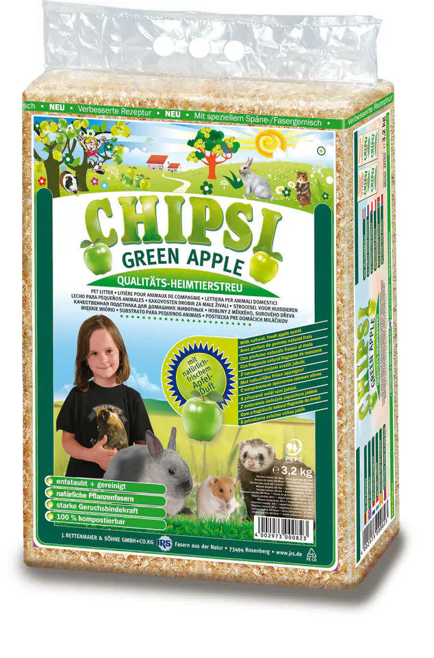 ⁨CHIPSI Green Apple 60l, 3.2 kg "chip"⁩ at Wasserman.eu