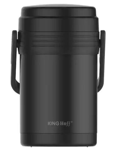 ⁨KINGHOFF DINNER FLASK 1,5L + 3 CONTAINERS KH-1396⁩ at Wasserman.eu