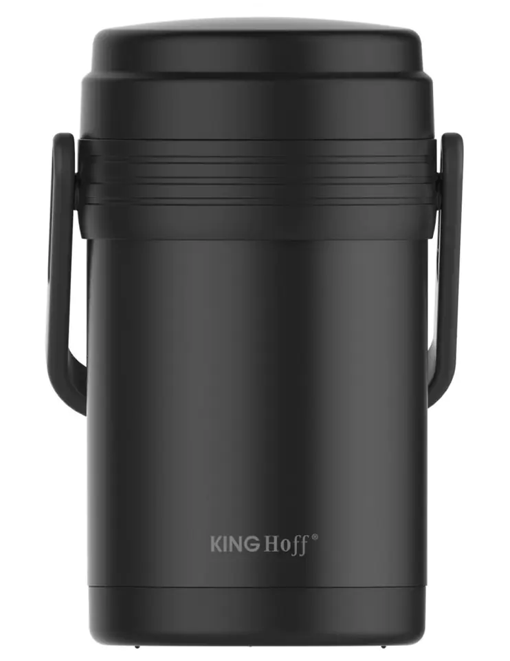 ⁨TERMOS OBIADOWY KINGHOFF 1,5L + 3 POJEMNIKI KH-1396⁩ w sklepie Wasserman.eu