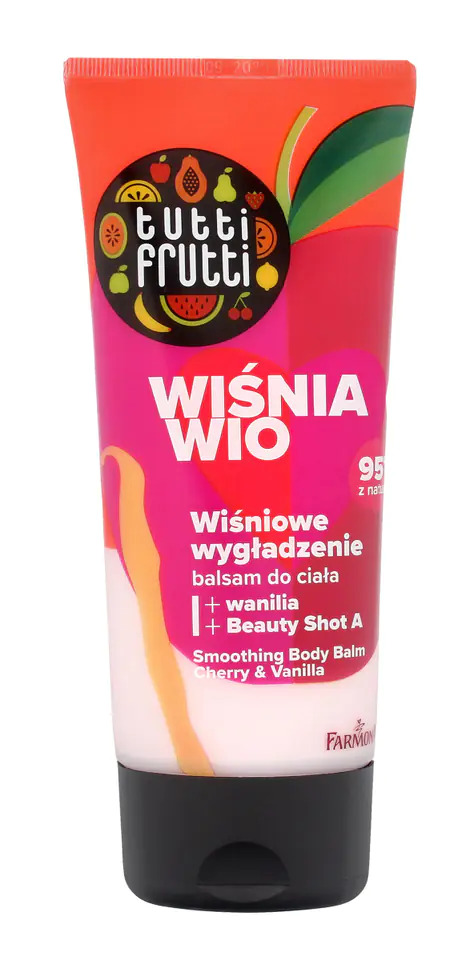 ⁨Farmona Tutti Frutti Body Lotion Smoothing "Wiśnia Wio" - Cherry & Vanilla 200ml⁩ at Wasserman.eu