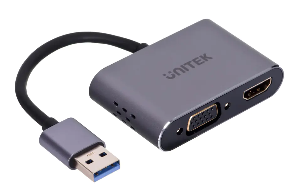 UNITEK ADAPTER USB-A - HDMI & VGA, FULLHD, M/F w sklepie Wasserman.eu