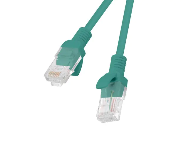 ⁨Patchcord UTP Lanberg PCU6-10CC-0300-G (RJ45 - RJ45 ; 3m; UTP; kat. 6; kolor zielony)⁩ w sklepie Wasserman.eu