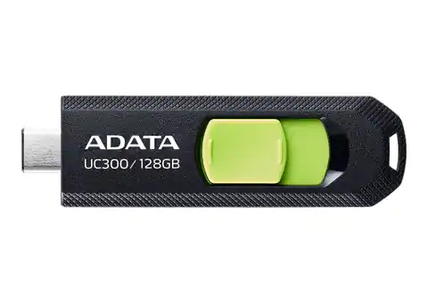 ⁨ADATA FLASHDRIVE UC300 128GB USB 3.2 BLACK&GREEN⁩ w sklepie Wasserman.eu