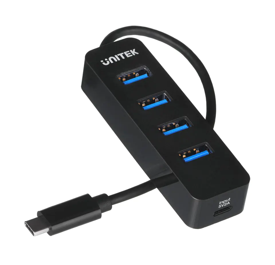 ⁨UNITEK HUB USB-C 4XUSB-A 3.1, AKTYWNY, 10 W, H1117B⁩ w sklepie Wasserman.eu