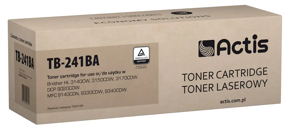 ⁨Actis TB-241BA Toner (replacement for Brother TN-241BK; Standard; 2500 pages; black)⁩ at Wasserman.eu
