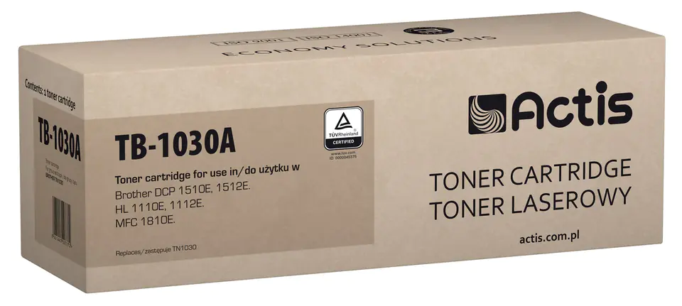 ⁨Laser Toner cartridge ACTIS TB-1030A (Brother TN-1030 replacement; Standard; 1000 pages; black)⁩ at Wasserman.eu