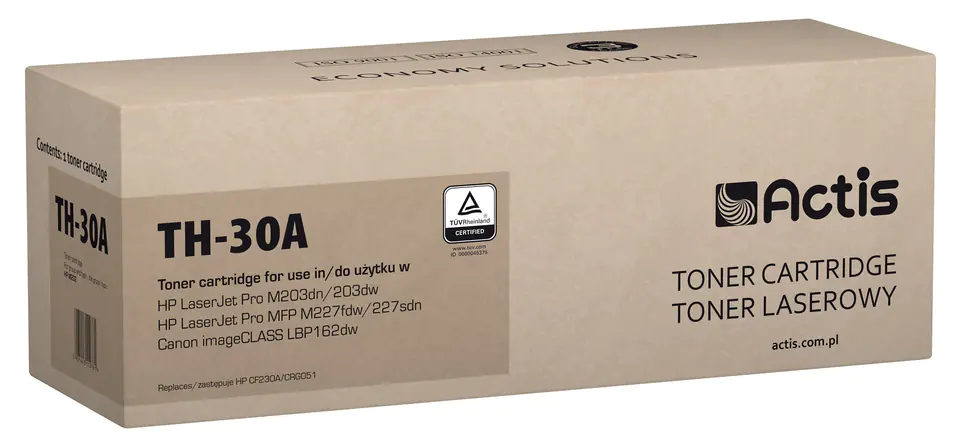 ⁨Actis TH-30A toner (replacement for HP 30A CF230A; Standard; 1600 pages; black)⁩ at Wasserman.eu
