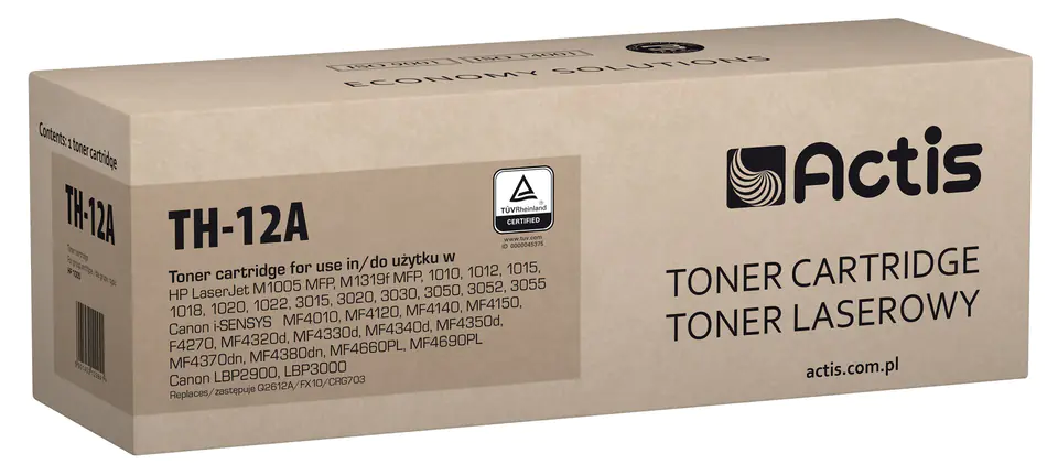 ⁨Actis TH-12A toner (replacement for HP 12A Q2612A, Canon FX-10, Canon CRG-703; Standard, 2000 pages; black)⁩ at Wasserman.eu