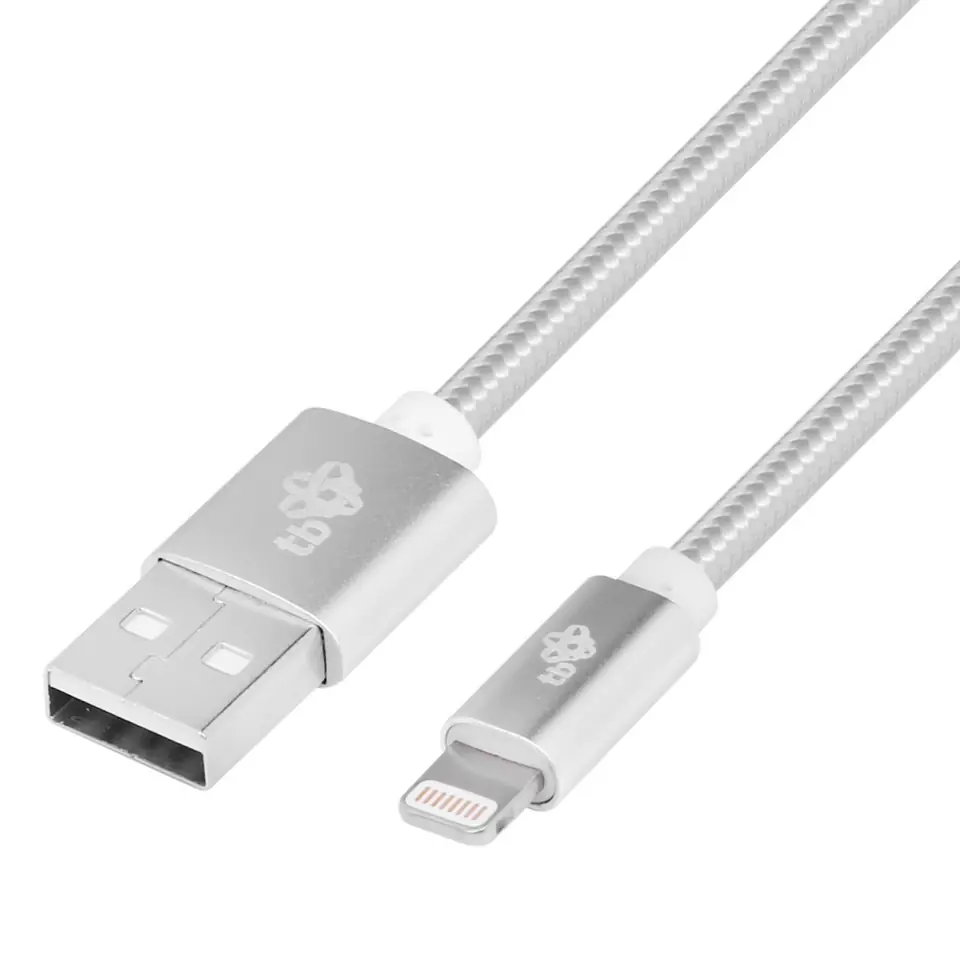 ⁨Kabel Lightning-USB 1.5m srebrny MFi⁩ w sklepie Wasserman.eu