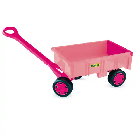 ⁨Wózek przyczepa 95 cm Gigant różowa luzem⁩ w sklepie Wasserman.eu