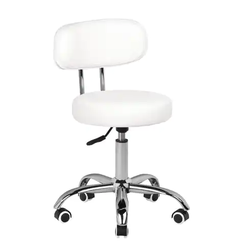 ⁨Cosmetic stool for pedicure A-007 white⁩ at Wasserman.eu
