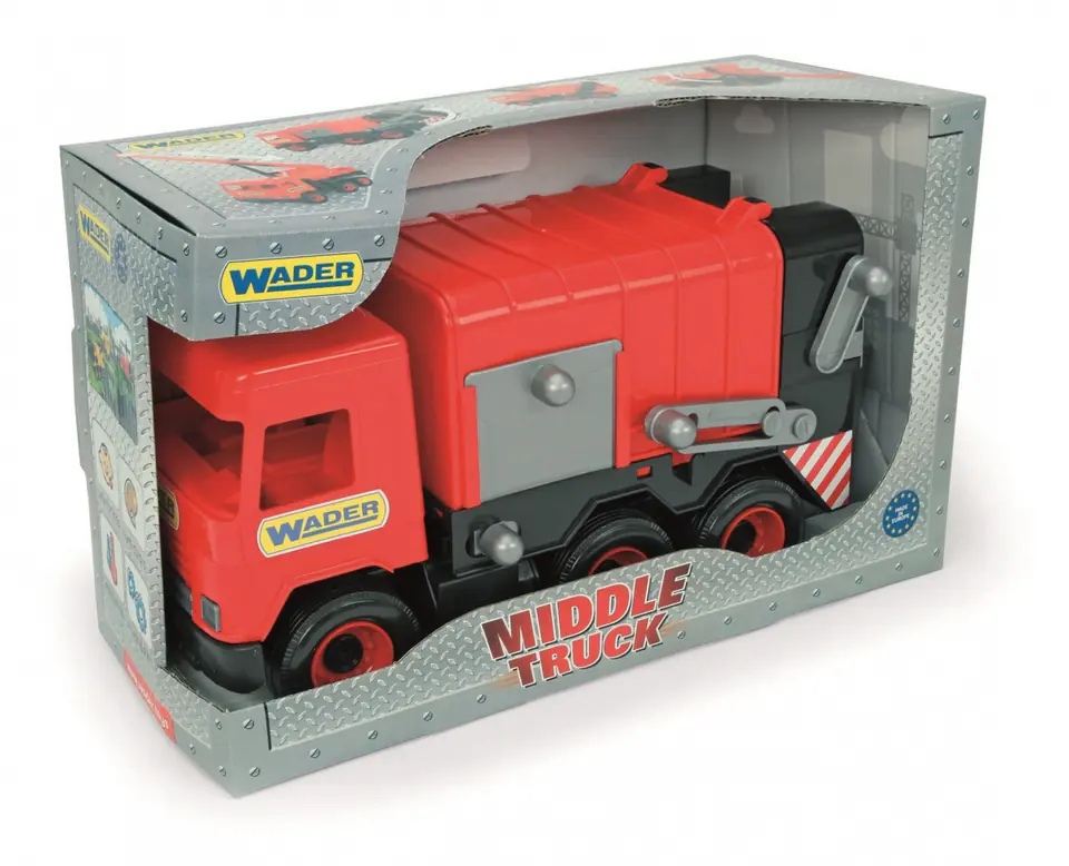 ⁨Middle Truck Garbage truck red 38 cm in box⁩ at Wasserman.eu