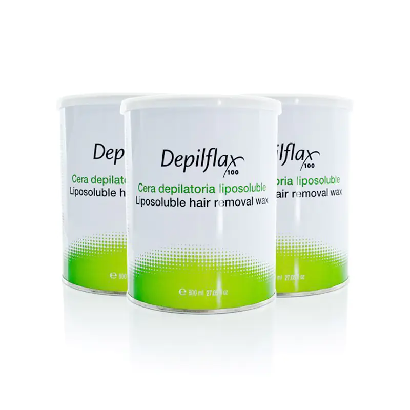 ⁨Depilflax 100 wax for depilation can natural 800 ml⁩ at Wasserman.eu