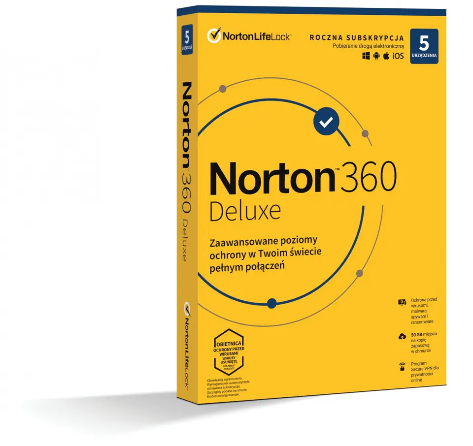 *Norton 360 DELUX 50GB PL 1U 5Dvc 1Y 21408667 w sklepie Wasserman.eu