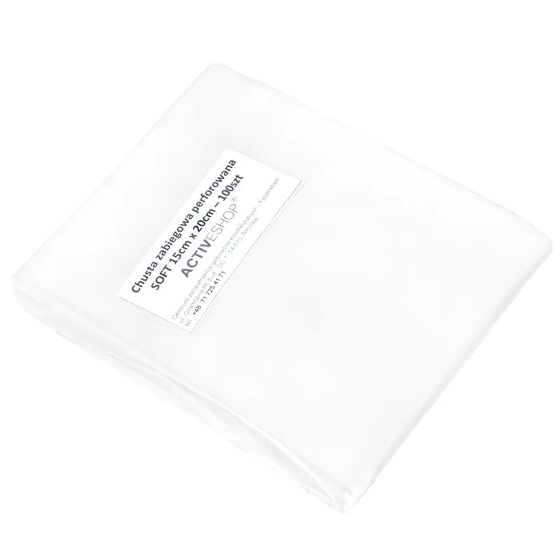 ⁨Disposable perforated treatment slings 100 pcs. 15 x 20 cm white⁩ at Wasserman.eu