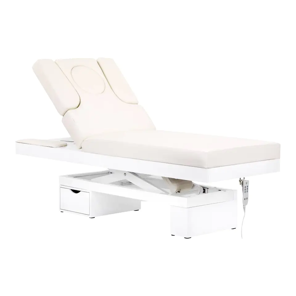 ⁨Spa cosmetic couch Azzurro 815B glowing white⁩ at Wasserman.eu