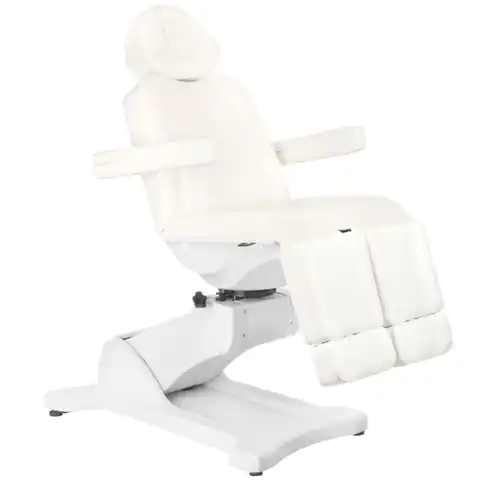 ⁨Fotel kosmetyczny elektr. Azzurro 869AS pedi obrotowy 5 siln. biały⁩ w sklepie Wasserman.eu