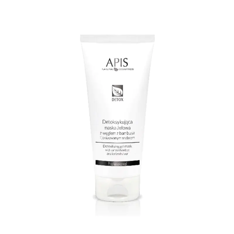 ⁨Apis detoxifying gel mask with bamboo charcoal and ionized silver 200 ml⁩ at Wasserman.eu