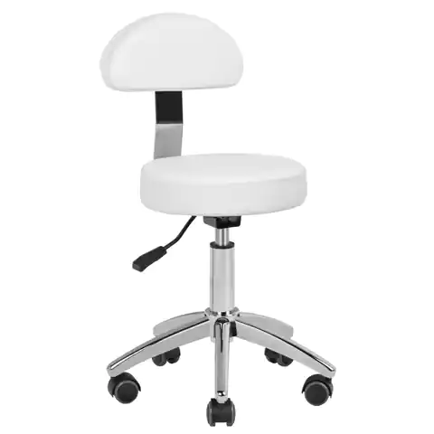 ⁨Cosmetic stool for pedicure 304-P white⁩ at Wasserman.eu