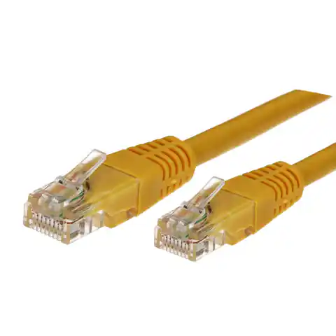 ⁨Cable Patchcord cat. 6A RJ45 UTP 1,5m yellow⁩ at Wasserman.eu