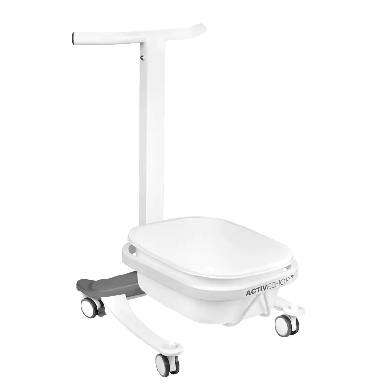 ⁨Comfort pedicure shower tray on wheels with Lift function⁩ at Wasserman.eu