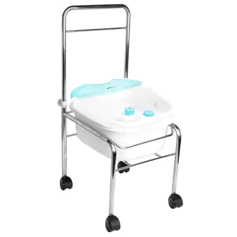 ⁨Set shower tray for pedicure on wheels chrome + foot massager massager with temp. AM-506A⁩ at Wasserman.eu