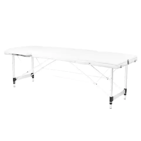 ⁨Folding massage table aluminum comfort Activ Fizjo 3 segment white⁩ at Wasserman.eu