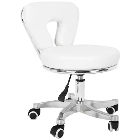 ⁨Cosmetic stool for pedicure 9266 white⁩ at Wasserman.eu
