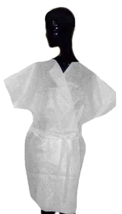 ⁨Disposable bathrobe short sleeves⁩ at Wasserman.eu