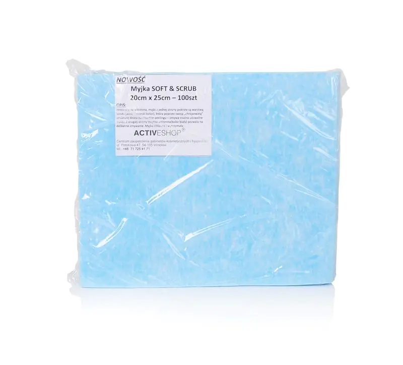 ⁨Disposable treatment slings 100 pcs. soft&scrub 20 x 25 cm⁩ at Wasserman.eu