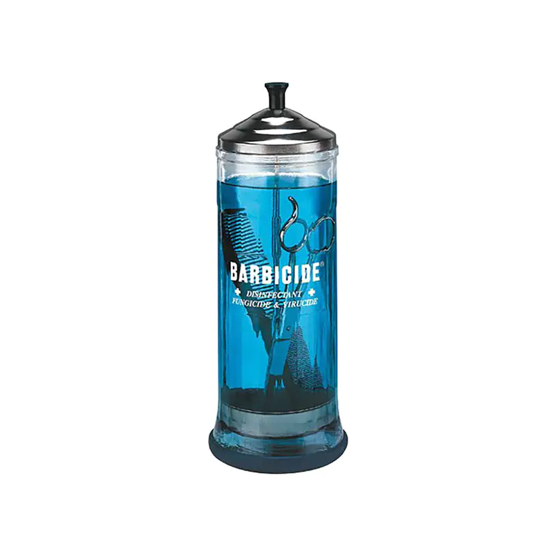 ⁨Barbicide glass container for disinfection 1100 ml⁩ at Wasserman.eu