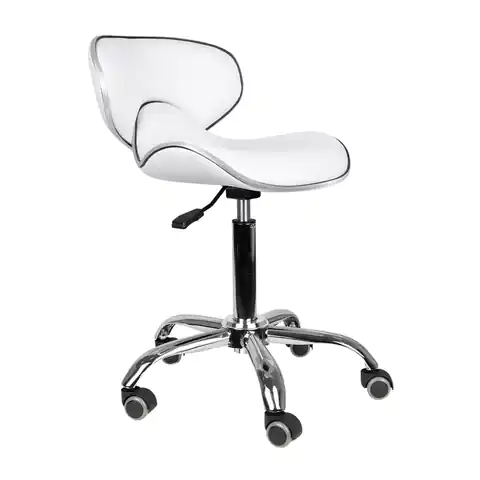 ⁨Gabbiano cosmetic stool Q-4599 white⁩ at Wasserman.eu
