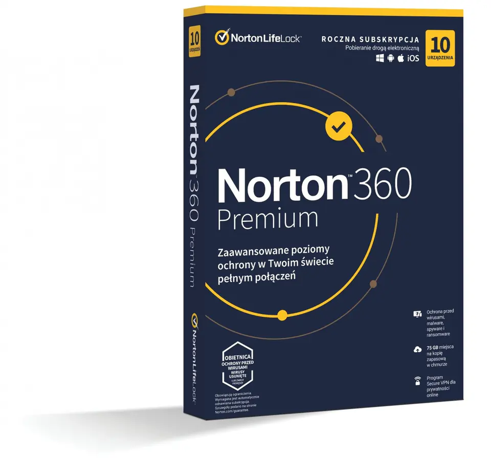 *Norton 360 PREMIUM 75GB PL 1U 10Dvc 1Y 21408749 w sklepie Wasserman.eu