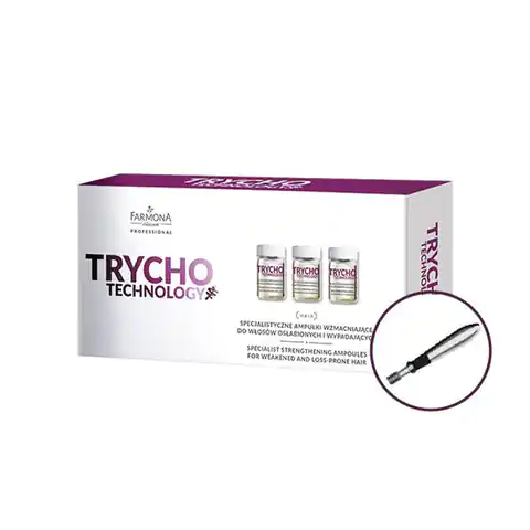 ⁨Farmona trycho technology specialized strengthening ampoules for weakened and falling out hair 10 x 5 ml⁩ at Wasserman.eu