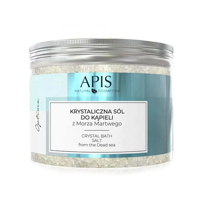 ⁨Apis optima, sól krystaliczna do kąpieli z morza martwego, 500 g⁩ w sklepie Wasserman.eu