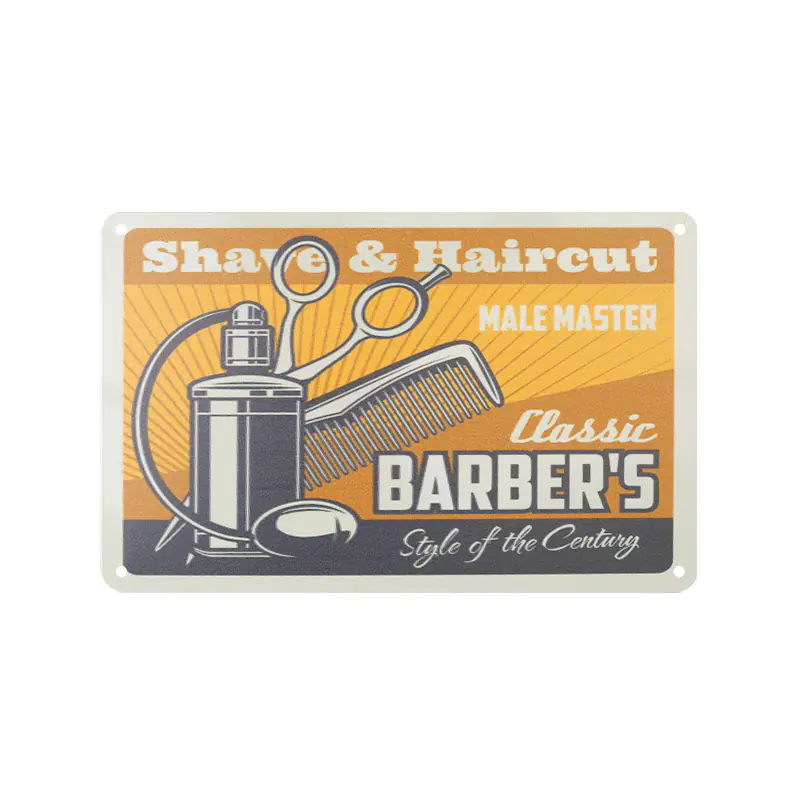 ⁨Tablica ozdobna barber B001⁩ w sklepie Wasserman.eu