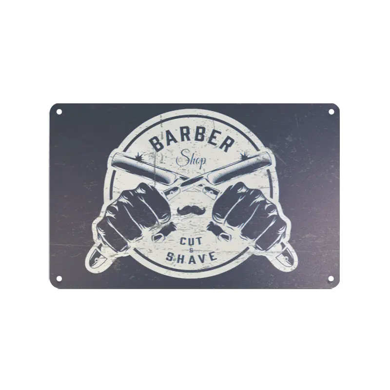 ⁨Tablica ozdobna barber B034⁩ w sklepie Wasserman.eu