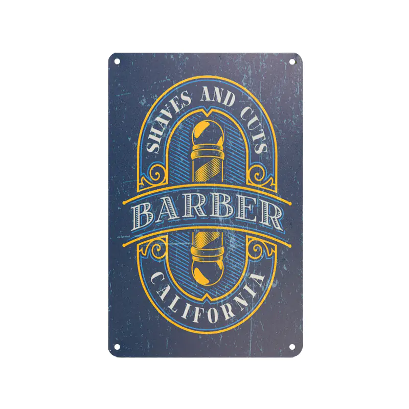 ⁨Tablica ozdobna barber B076⁩ w sklepie Wasserman.eu