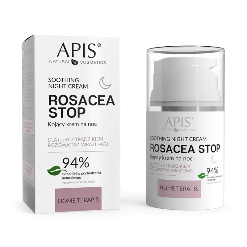 ⁨Apis rosacea- stop home terapis kojący krem na noc 50 ml⁩ w sklepie Wasserman.eu