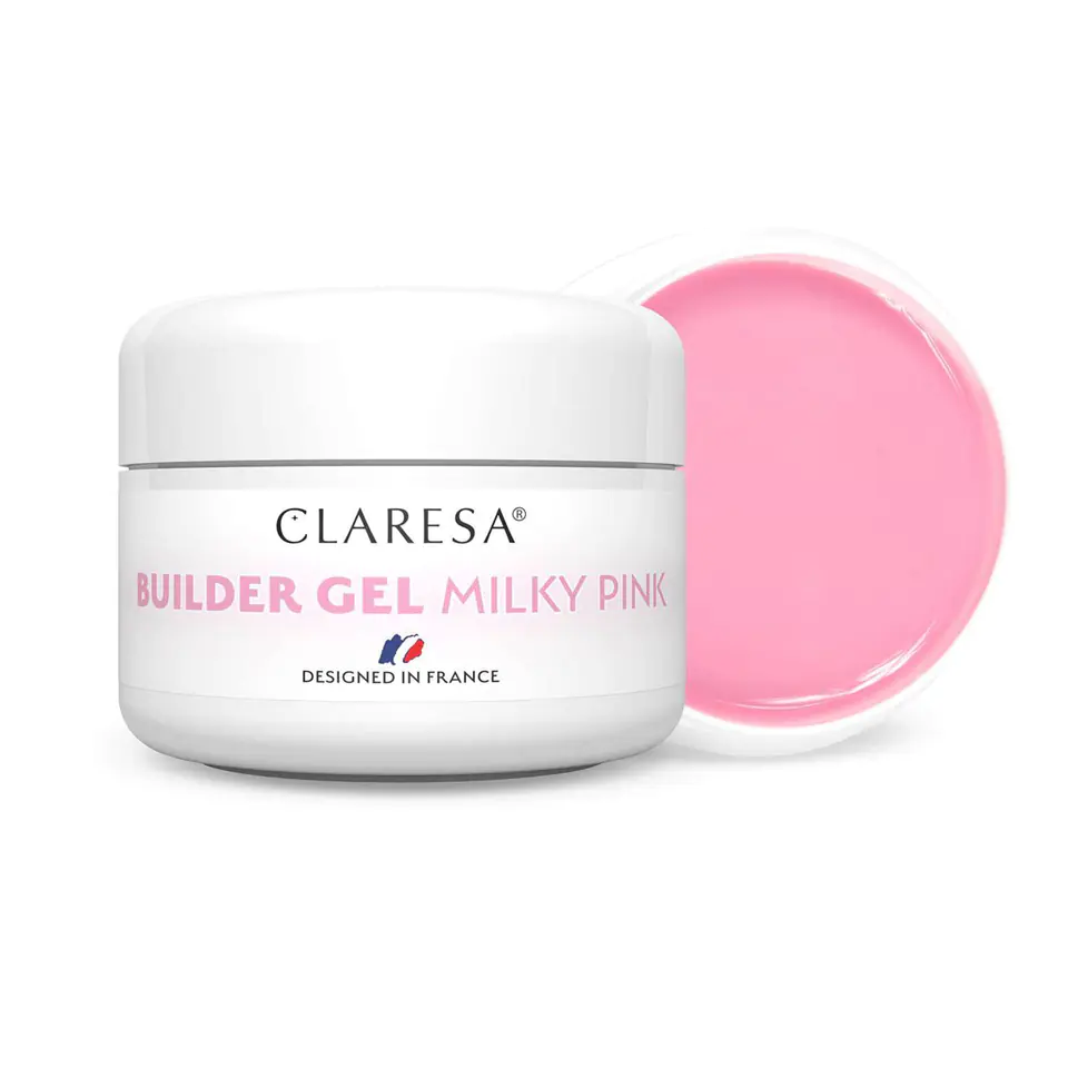 ⁨CLARESA BUILDER GEL Milky Pink -15 g⁩ at Wasserman.eu