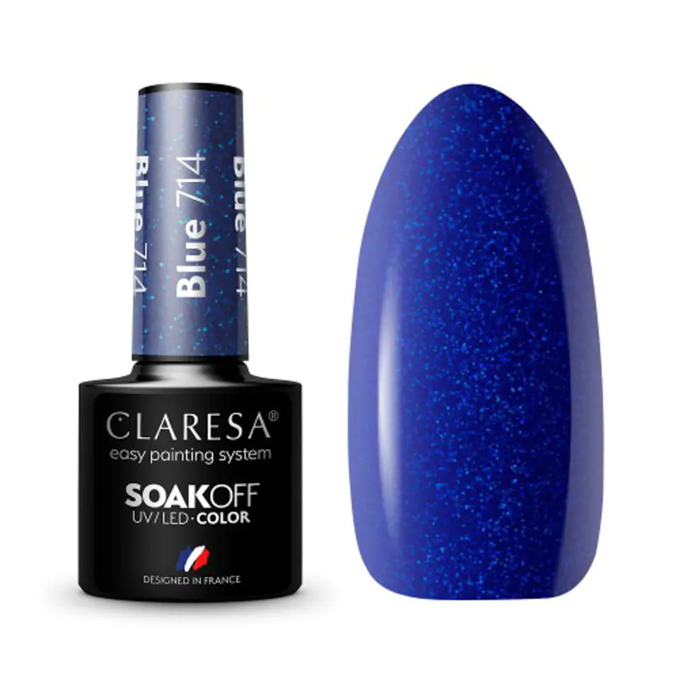 ⁨CLARESA Hybrid polish BLUE 714 -5g⁩ at Wasserman.eu