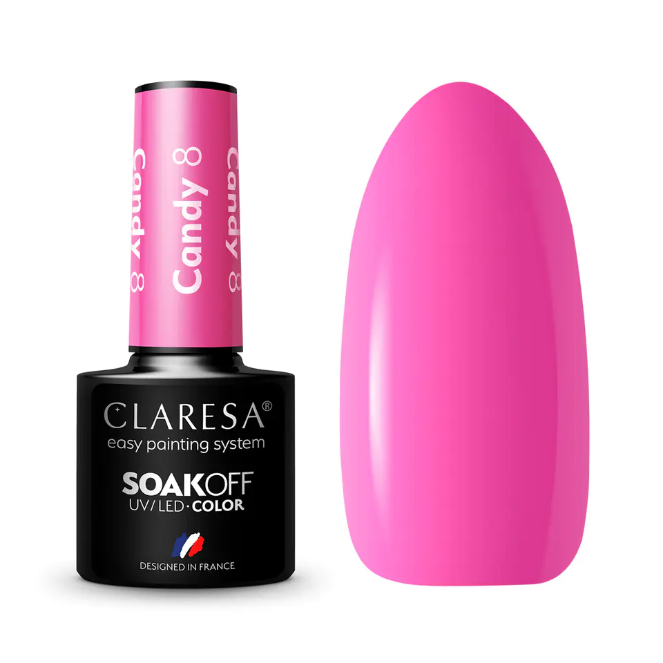 ⁨CLARESA Hybrid polish CANDY 8 -5g⁩ at Wasserman.eu