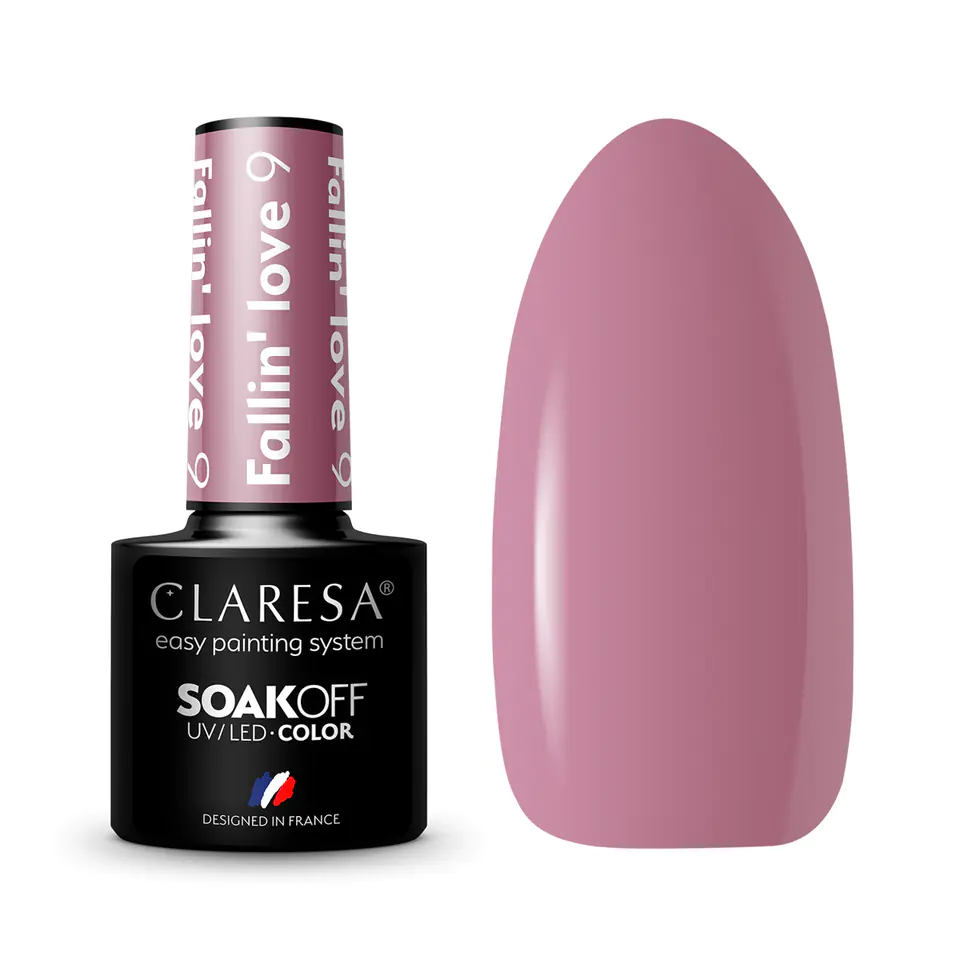 ⁨CLARESA Hybrid polish FALLIN"LOVE 9 -5g⁩ at Wasserman.eu