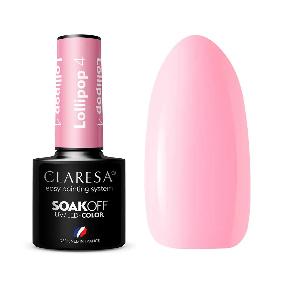 ⁨CLARESA Lakier hybrydowy LOLLIPOP 4 -5g⁩ w sklepie Wasserman.eu
