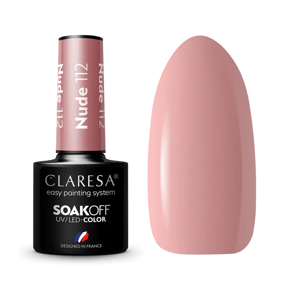 ⁨CLARESA Hybrid polish NUDE 112 -5g⁩ at Wasserman.eu