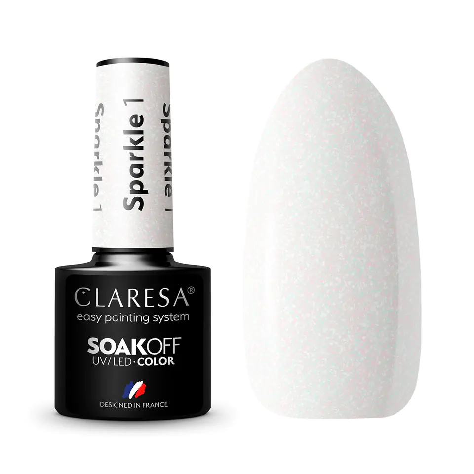 ⁨CLARESA Hybrid polish SPARKLE 1 -5g⁩ at Wasserman.eu