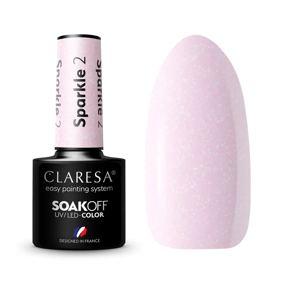 ⁨CLARESA Hybrid polish SPARKLE 2 -5g⁩ at Wasserman.eu