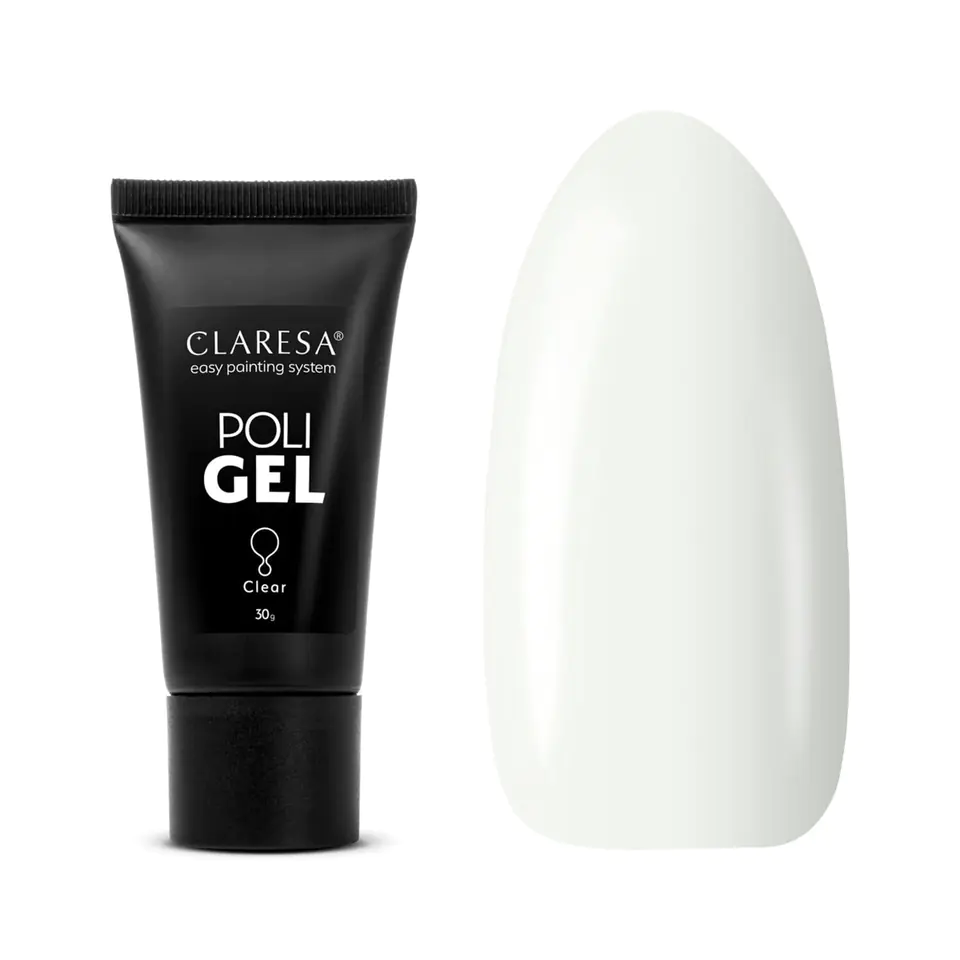 ⁨CLARESA POLI GEL CLEAR 30 g⁩ w sklepie Wasserman.eu